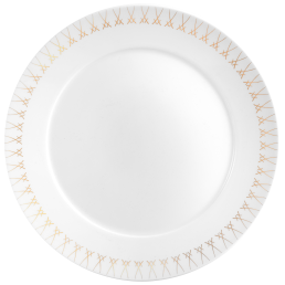 Vorspeise- und Dessertteller, Form "No 41", Swords Luxury Gold, Schwerterkante, Ø 22 cm