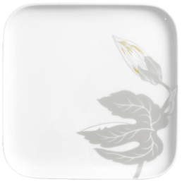 Brotteller, Form "Nova", Passionsblume, 16 x 16 cm