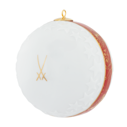 Baumschmuck Kugel Reliefsterne, "MEISSEN Christmas Original", Ø 7 cm