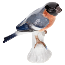 Vogel Gimpel, Bunt staffiert, H 9 cm
