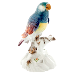 Vogel Papagei auf Felsen, Bunt staffiert