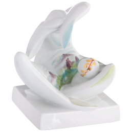 Geo Von Fußabdrücken und roten Linien, Lim. 25, H 18 cm