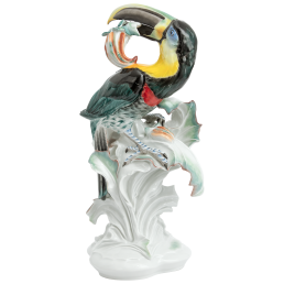 Pfefferfresser, Kombination Inglasur und Aufglasurmalerei, H 47 cm