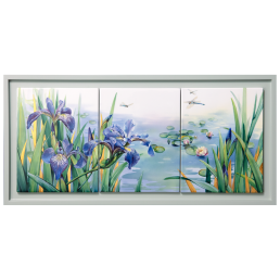 Wall Picture Water Lilies, Lim. 50, H 25 cm