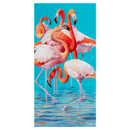 Wandbild Flamingos, Lim. 15, 60 x 30 cm