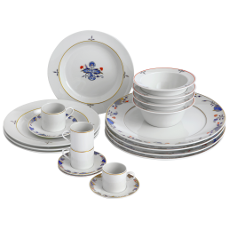Dinner set, 20-pcs for 4 persons, Noble Blue