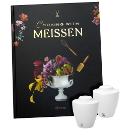 Kochbuch-Set, 3-tlg., Kochbuch, "Cooking with MEISSEN", Salz- & Pfefferstreuer, MEISSEN® Cosmopolitan