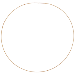 Collierkette Edelstahl rosévergoldet 2N18, Seil 1.0 mm mit Bajonettverschluss, 45 cm