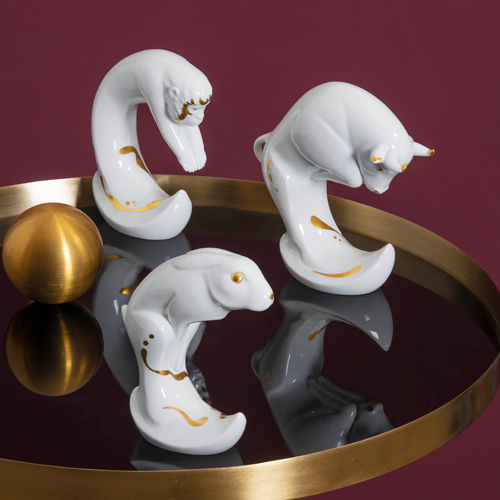 Chinesische Tierkreiszeichen Meissen Porzellan