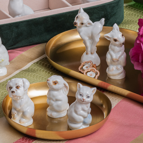 Tierkinder Meissen Porzellan Figuren